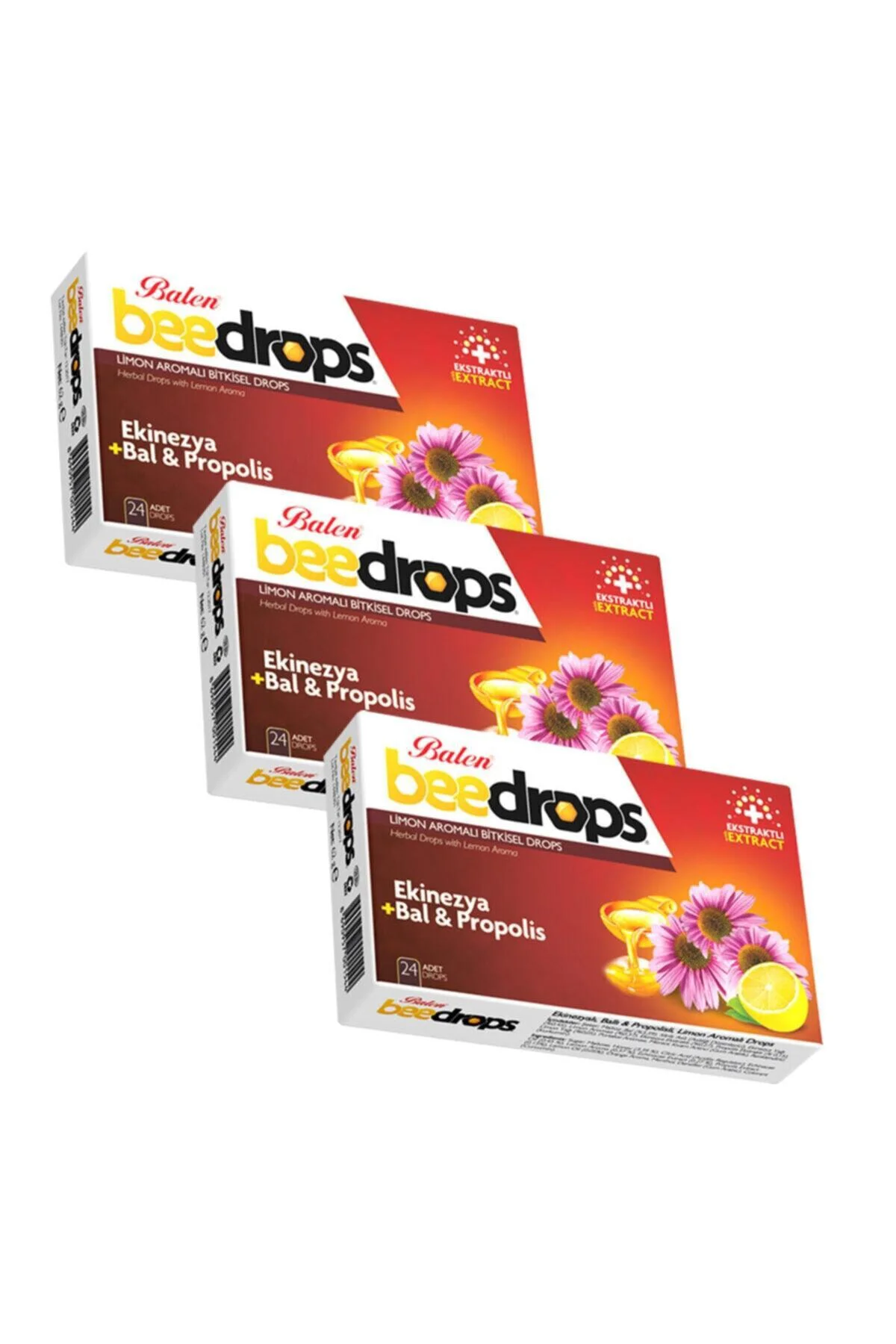Beedrops Ekinezya+bal-propolis Limon Aromalı 24 Drops X 3 Kutu
