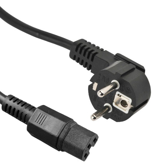 Evimdeyokyok Beek Güç Kablosu, Schuko C15, 1.80 Metre, 10A 250V, H05vv F0.75*3