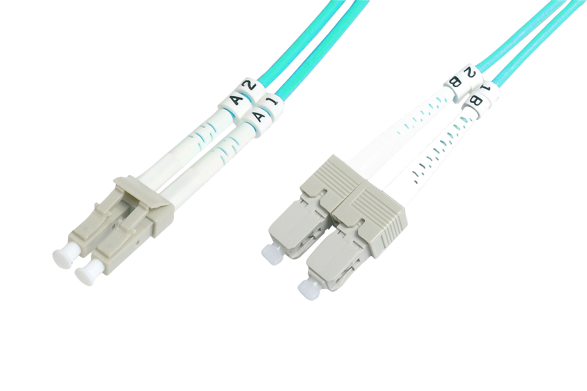 Beek LC-SC Fiber Optik Patch Kablo, Multimode OM 3 50/125 Duplex,