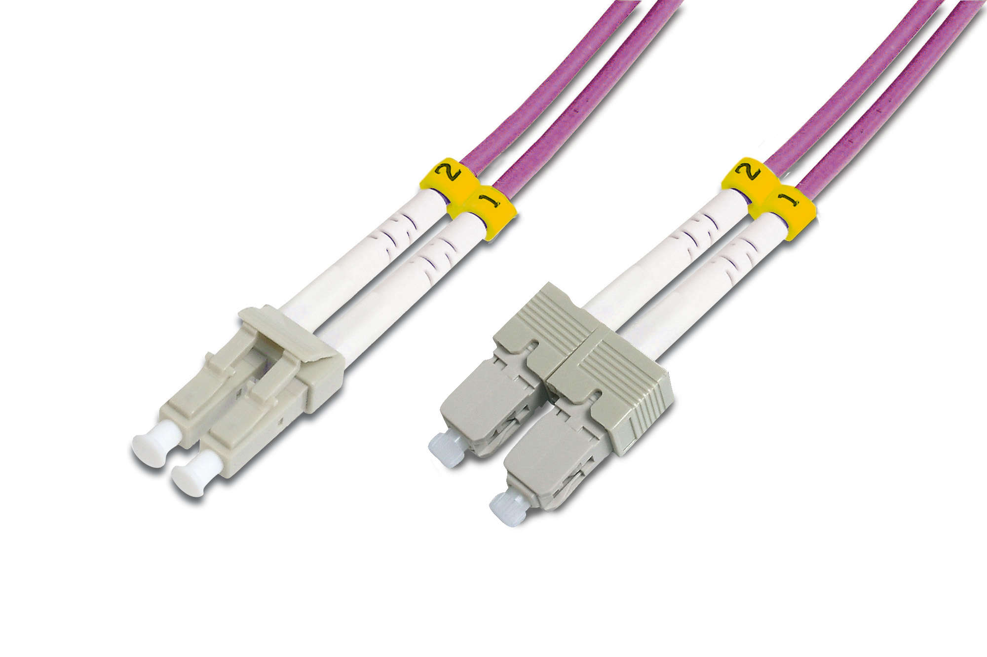 Evimdeyokyok Beek Lc-Sc Fiber Optik Patch Kablo, Multimode Om 4 50/125 Duplex,