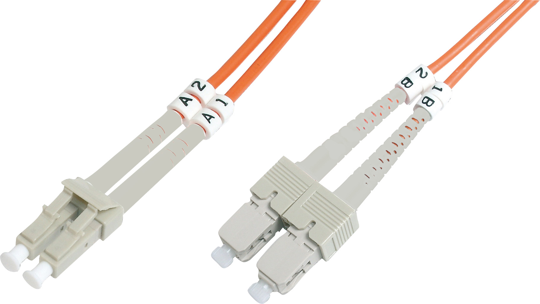 Beek LC-SC Fiber Optik Patch Kablo, Multimode OM 1 62.5/125 Duple