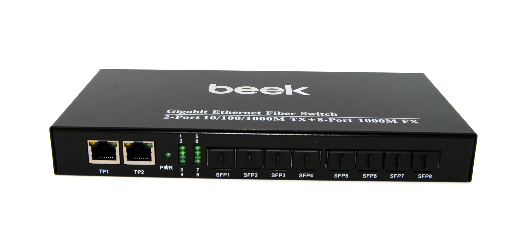 Beek Yönetilemeyen Gigabit Fiber Switch 8 x 1000Base-X SFP yuva 2