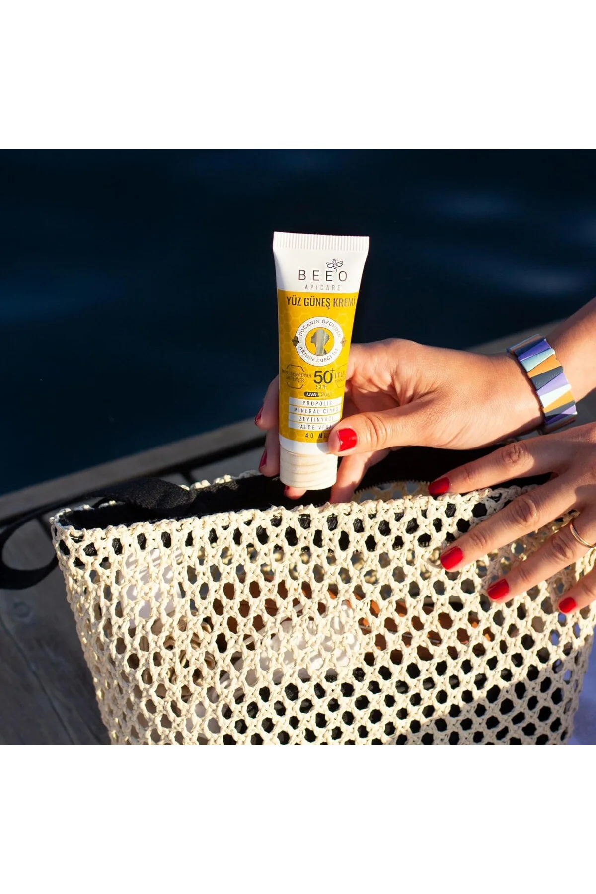 Bee'o Propolisli Yüksek Koruma Yüz Güneş Kremi, 50+ SPF, 40 ml