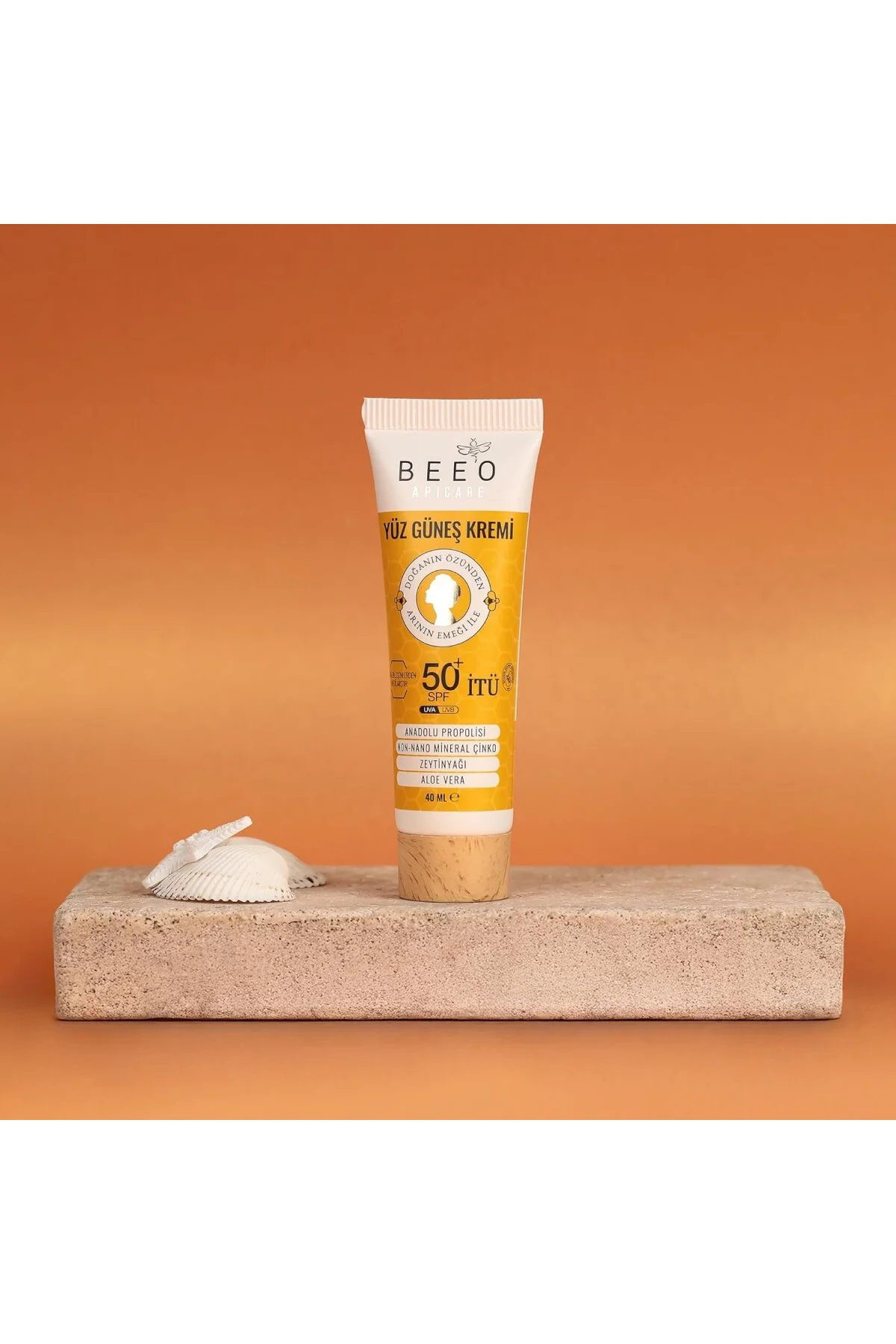 Bee'o Propolisli Yüksek Koruma Yüz Güneş Kremi, 50+ SPF, 40 ml