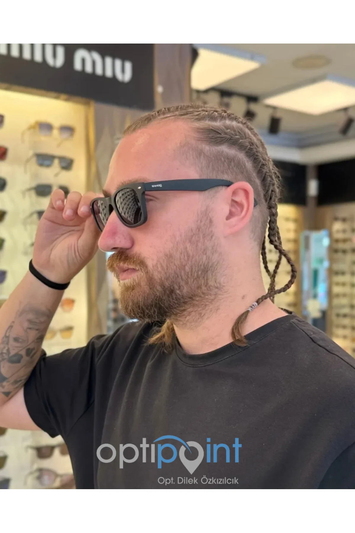 beewear Optipoint Optik 101 C193 Unisex Siyah Güneş Gözlüğü
