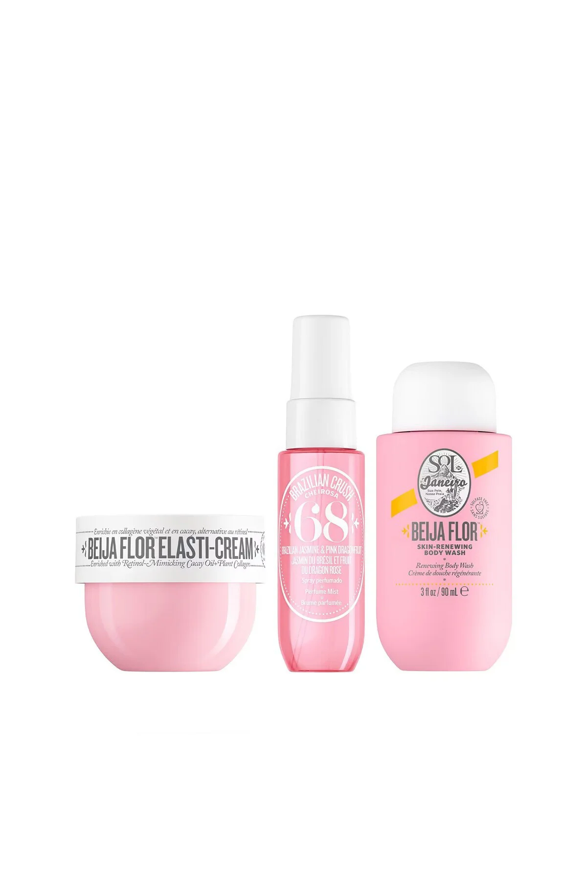 Beija Flor Jet - 3'lü Vücut Bakım Seti ( Vücut Kremi 50 ml + Duş 