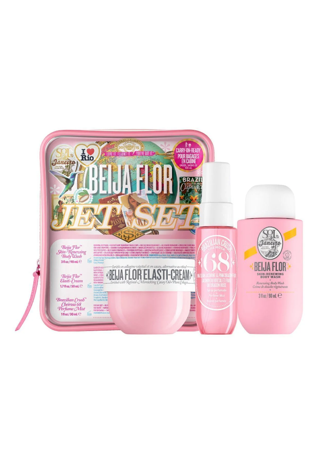 Beija Flor Set Vücut Bakım Seti Bahar Işıltısı 50ml+90ml+30ml Pin
