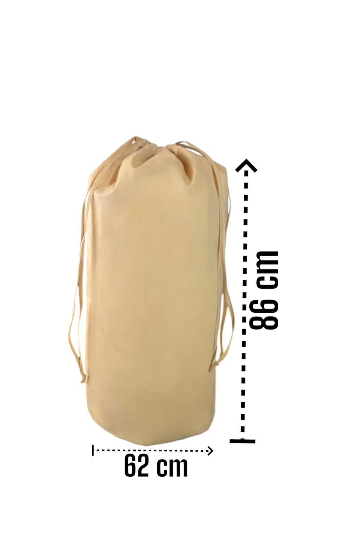 Balkan Room Bej Büzgülü Hurç 2'Li Set Xlarge 86X62cm - Taşınma Çantası - Yorg
