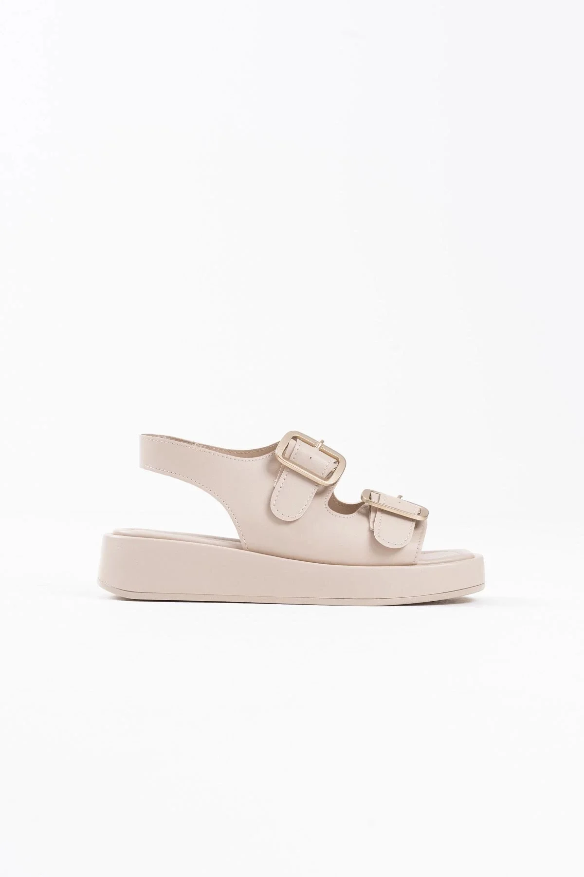 Bej Cilt Kadın Sandalet TR17MY02C