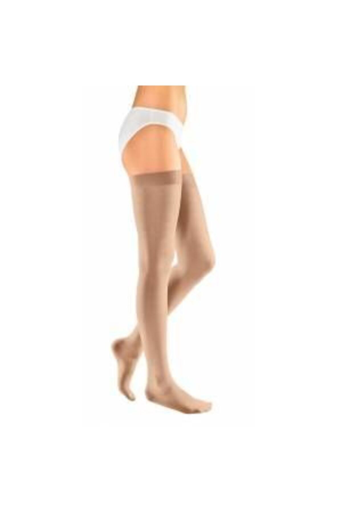 Nubes Bej Diz Üstü Silikonlu Çorabı Ag Ccl1 870 No: 5