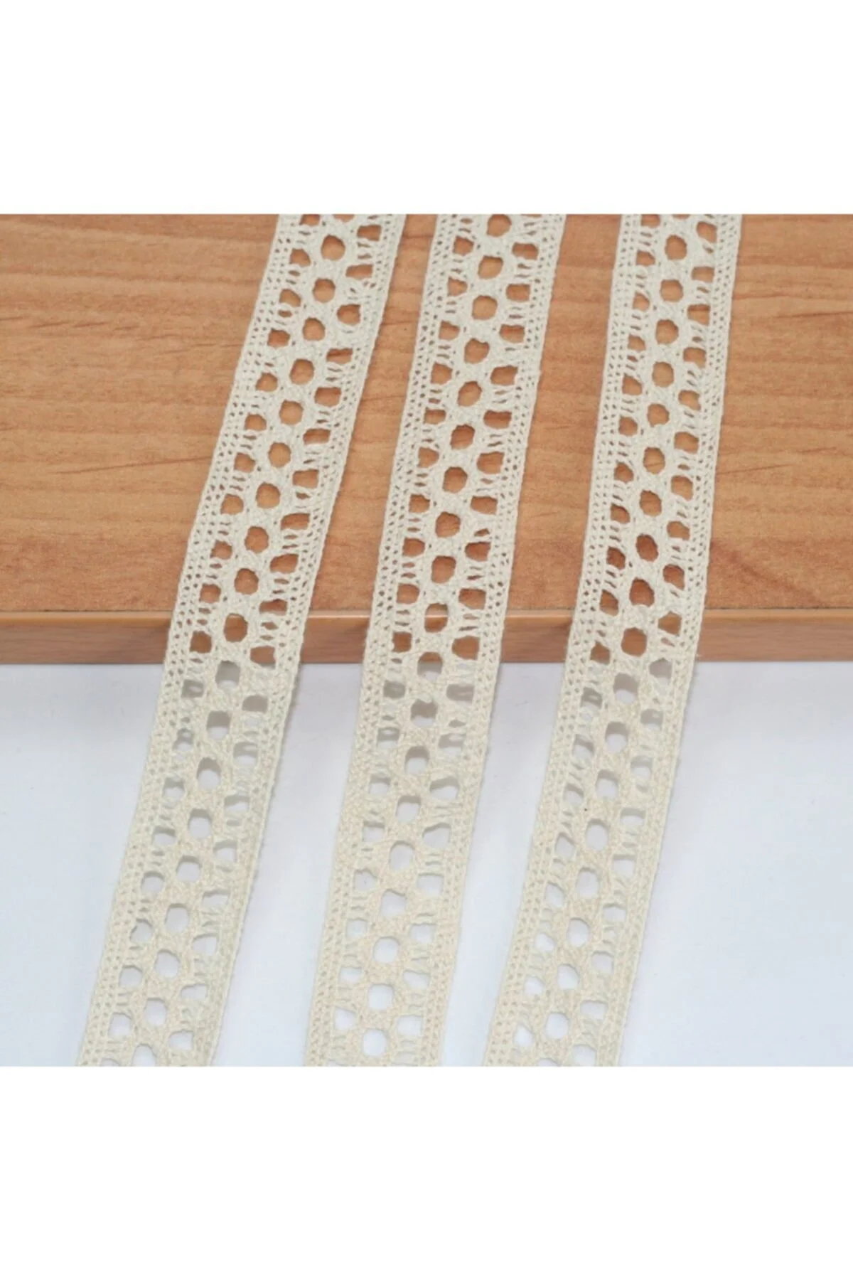 Bej Pamuk Dantel 20 mm 10 Metre