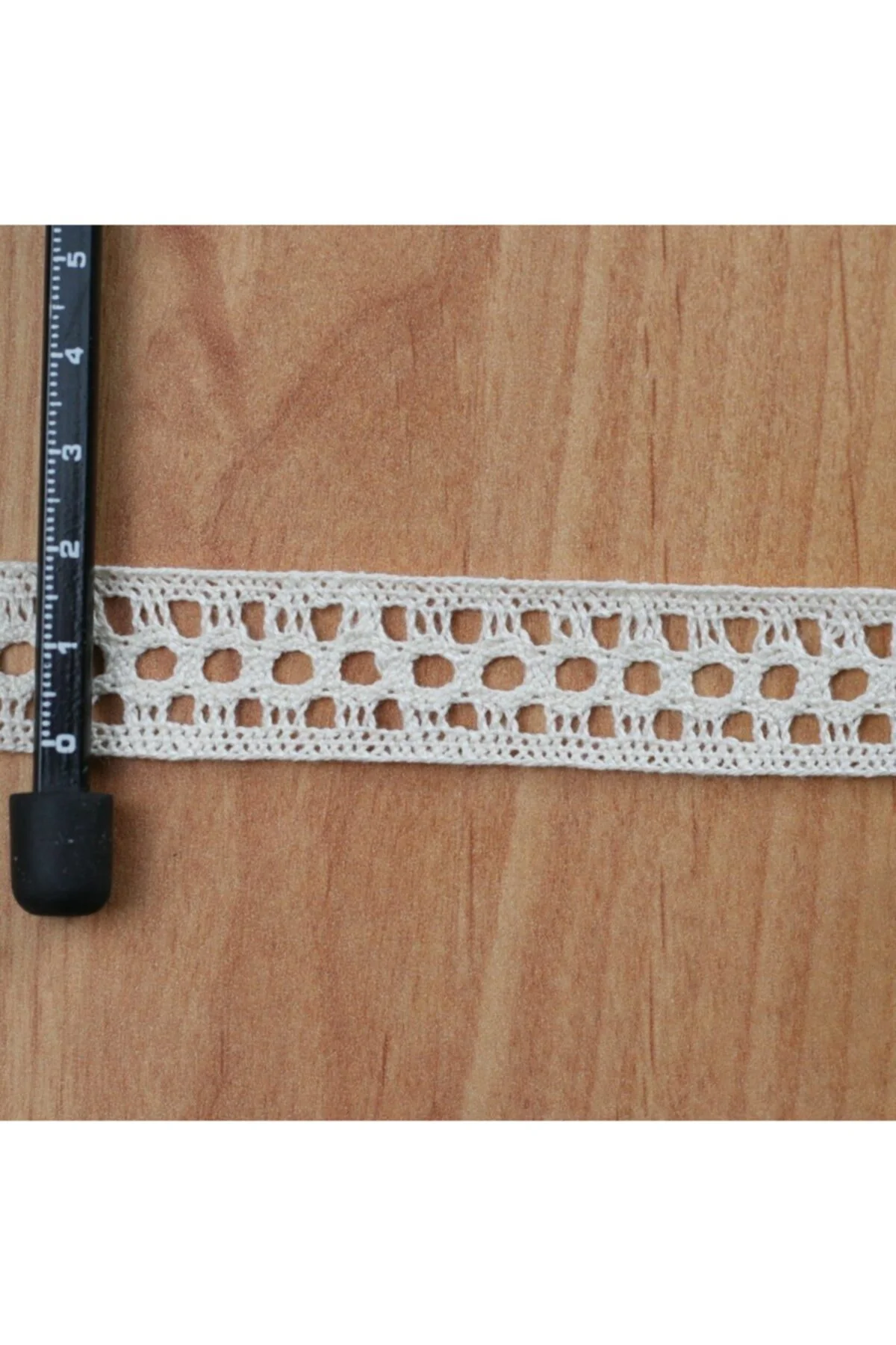Bej Pamuk Dantel 20 mm 10 Metre