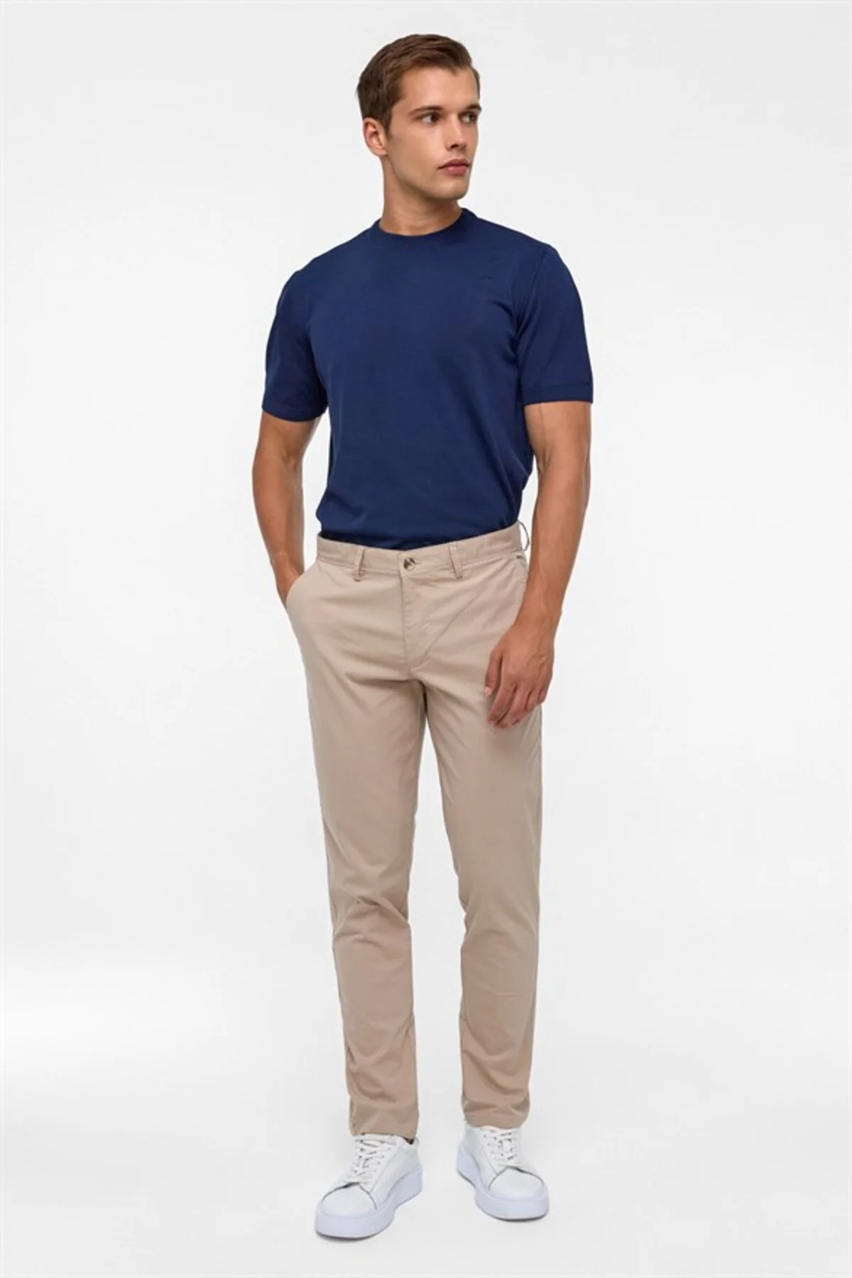 Bej Regular Casual Pantolon