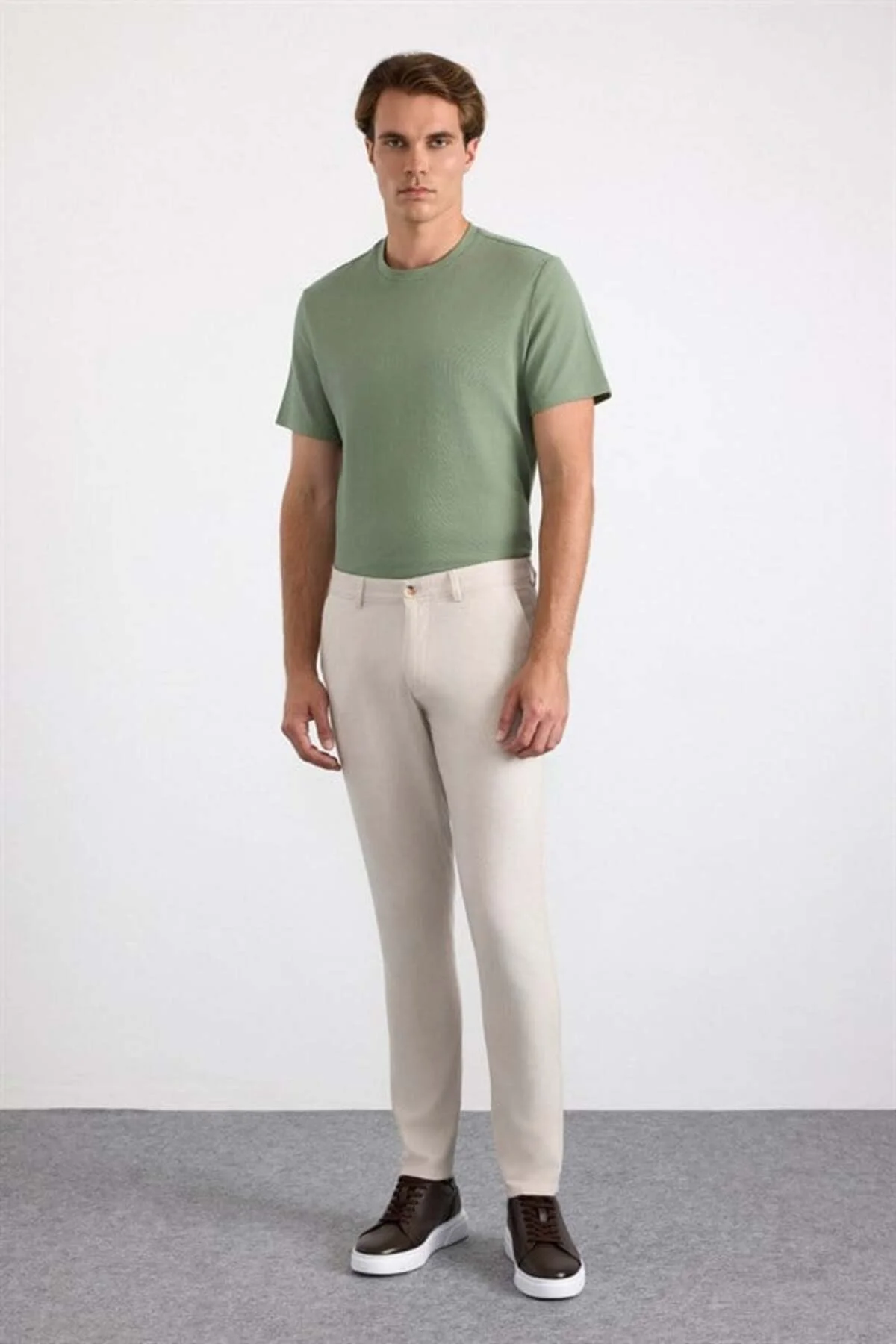 Bej Slim Casual Pantolon Bej Slim Casual Pantolon