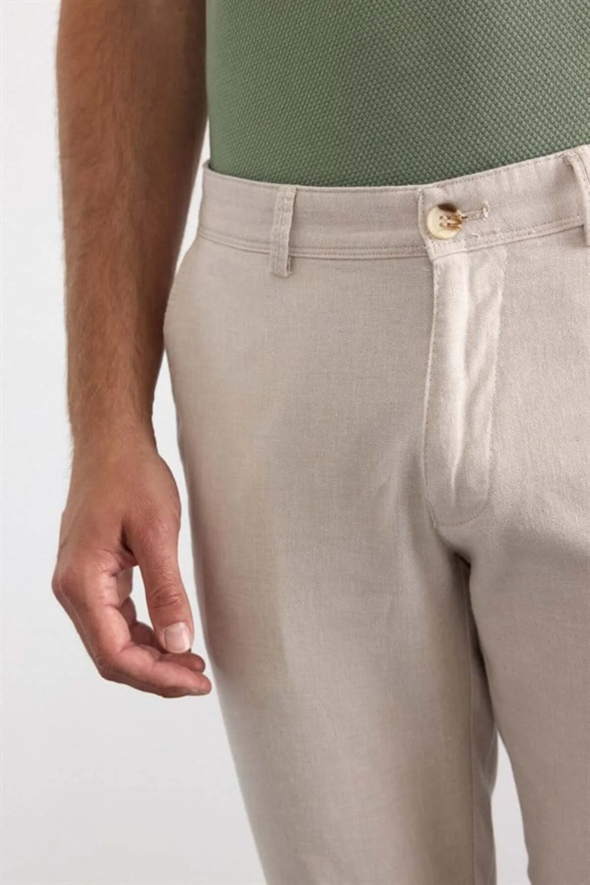 Bej Slim Casual Pantolon Bej Slim Casual Pantolon