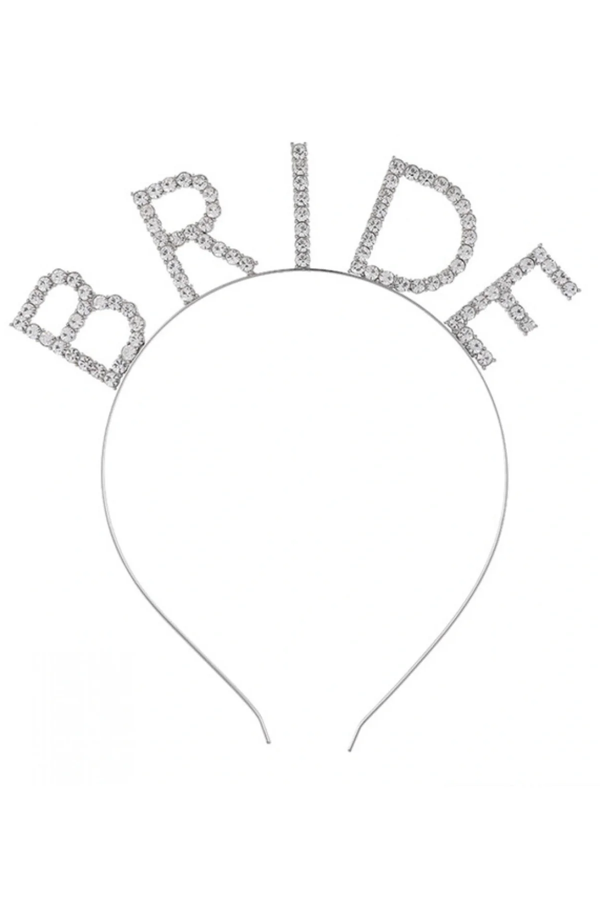 Bekarlığa Veda Mega Boy Kristal Taşlı Gümüş Bride Taç Gelin Tacı 20X21 Cm - Görsel 2