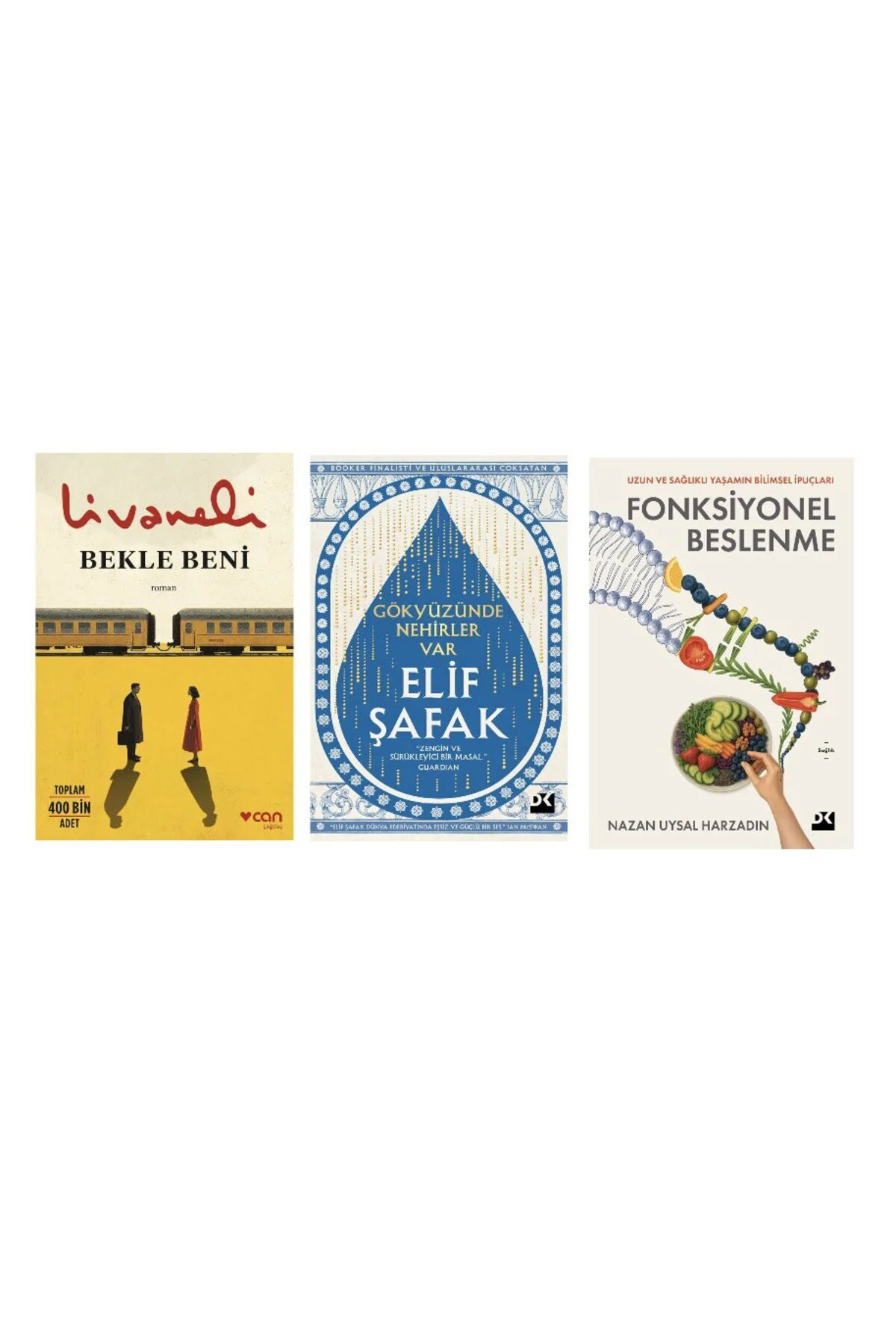 bekle beni + gokyuzunde nehirler var + fonksiyonel beslenme=(3 kitap)