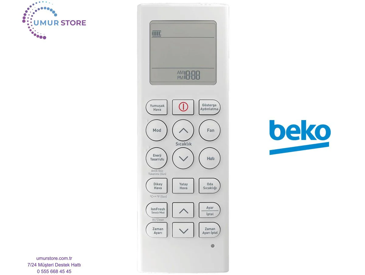 Beko 30920 Uyumlu Klima Kumandası