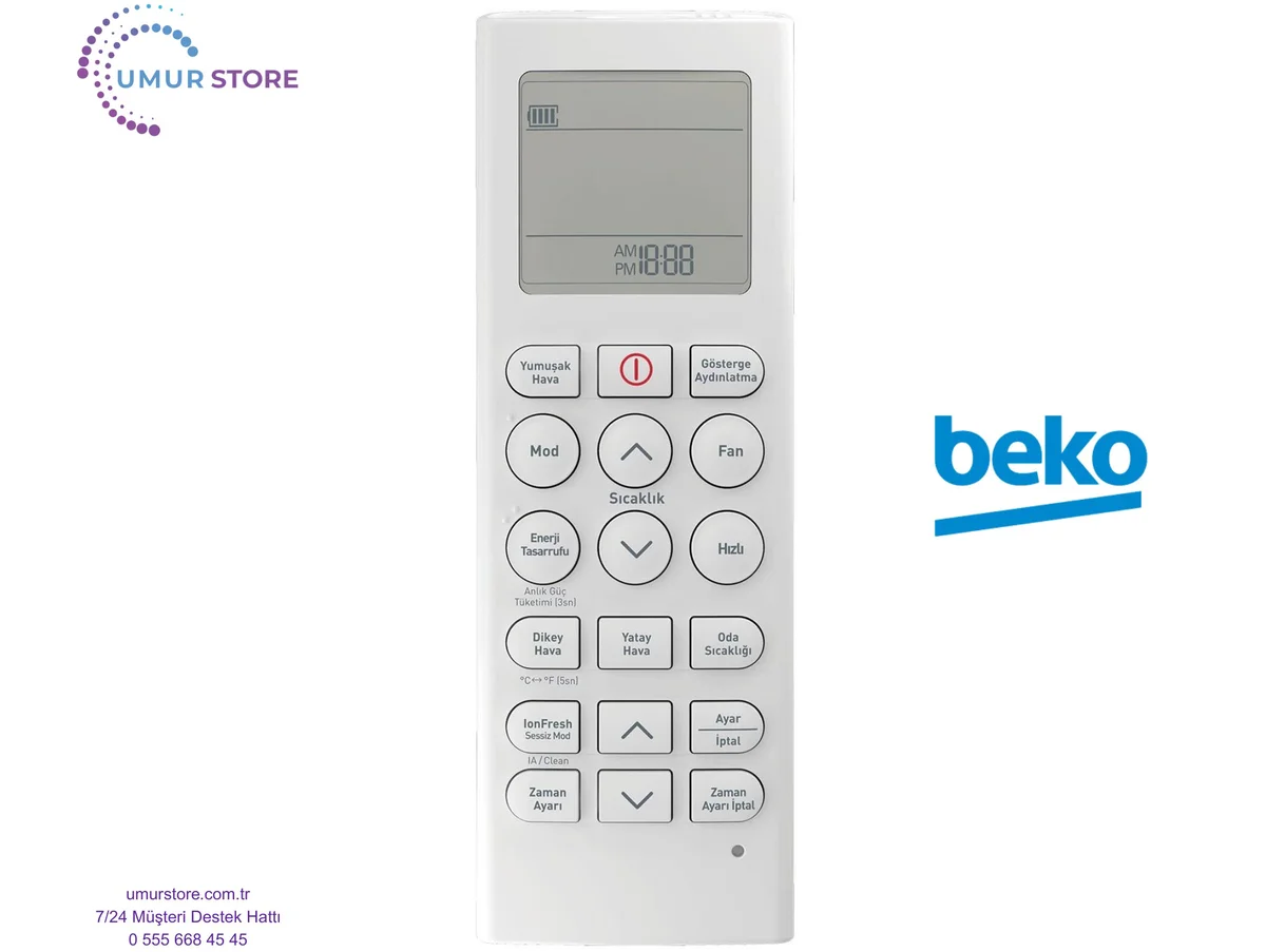 Beko 5401139897 Uyumlu Klima Kumandası Beko 5401139897 Uyumlu Klima Kumandası
