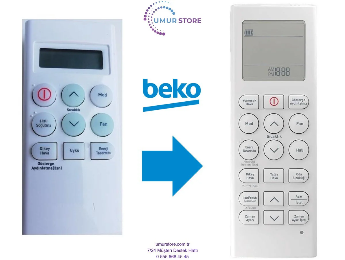 Beko 5401460399 İnverter Klima Kumandası Beko 5401460399 İnverter Klima Kumandası