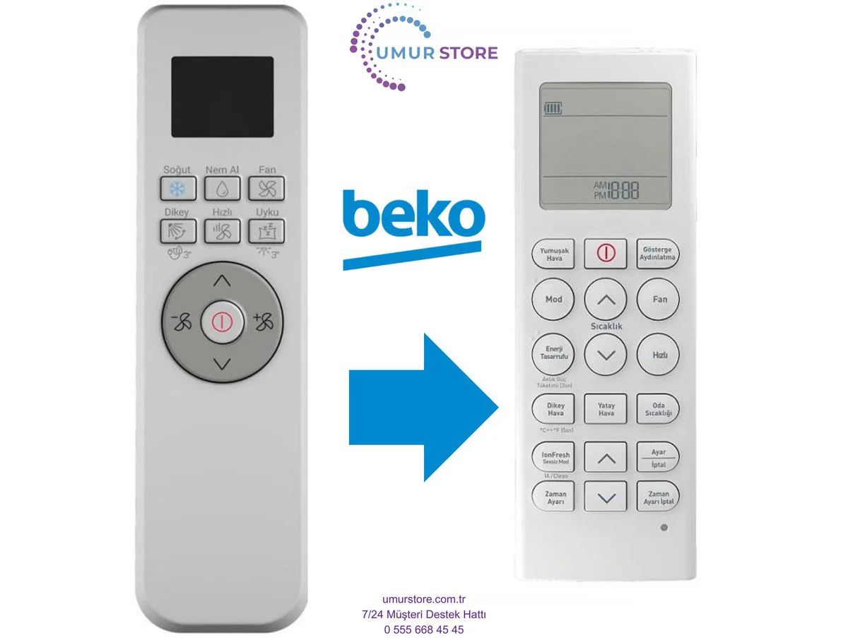 Beko Arçelik Ekolojik İnverter Uyumlu Klima Kumandası