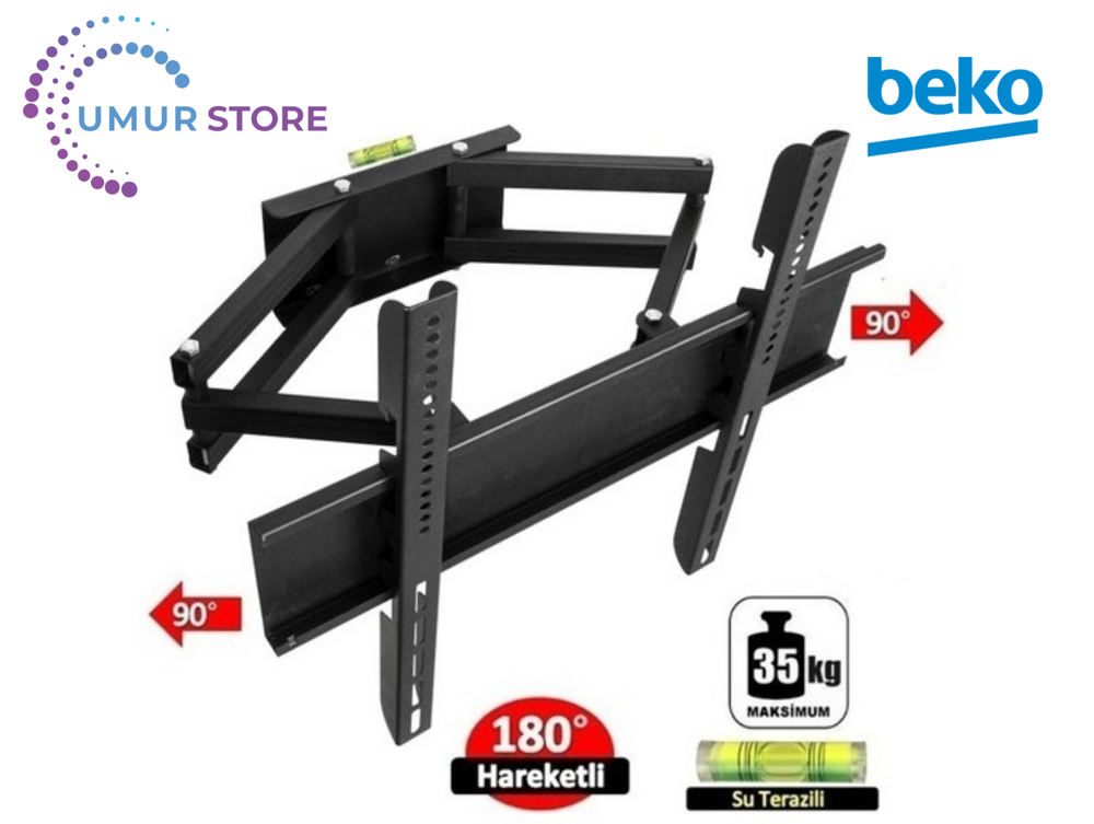 Beko B50 C 865 B 4k 50” Smart 32- 55 inç Çift Kollu Hareketli Lcd