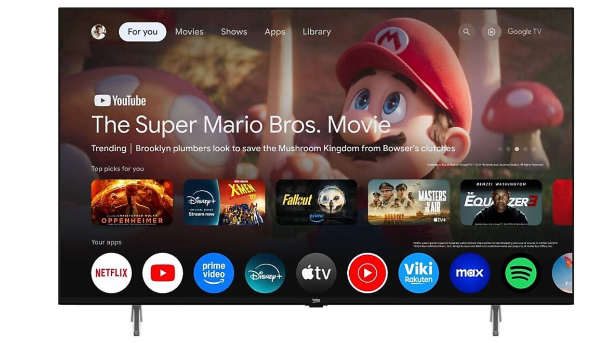 Beko  B55 E 795 B 4K Ultra Hd 55" 140 Ekran Uydu Alicili Google Sm