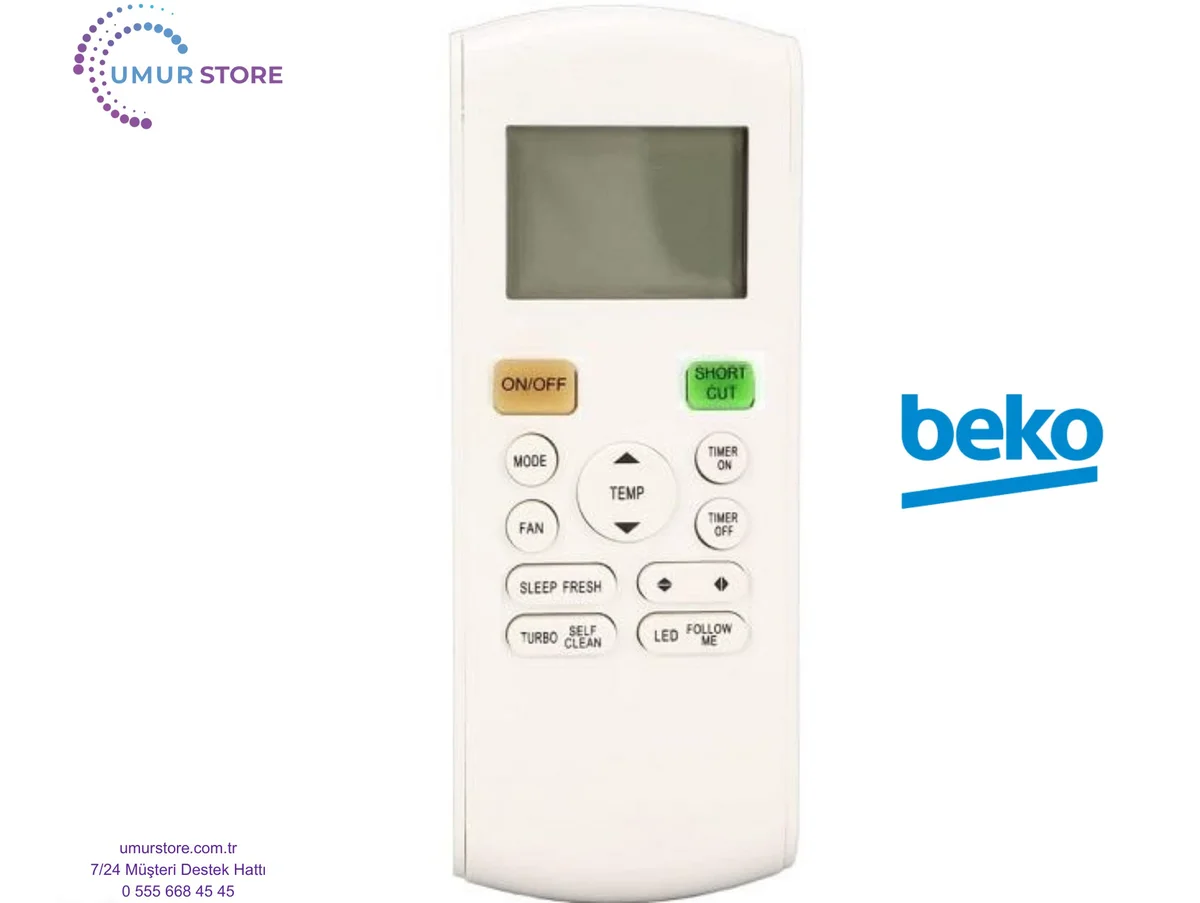 Beko RG10B(L) BGEF Uyumlu Klima Kumandası Beko RG10B(L) BGEF Uyumlu Klima Kumandası
