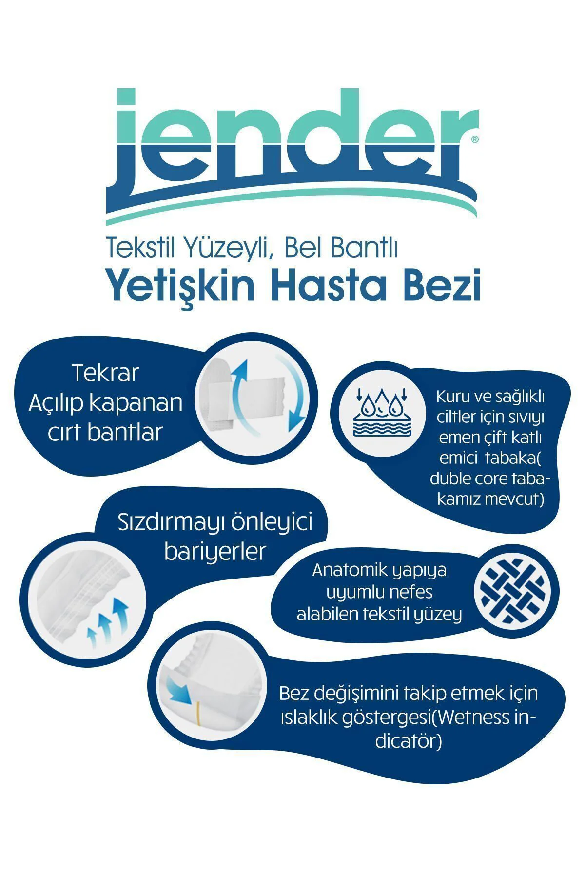 Bel Bantlı L 30'lu 4 Paket 120 Adet