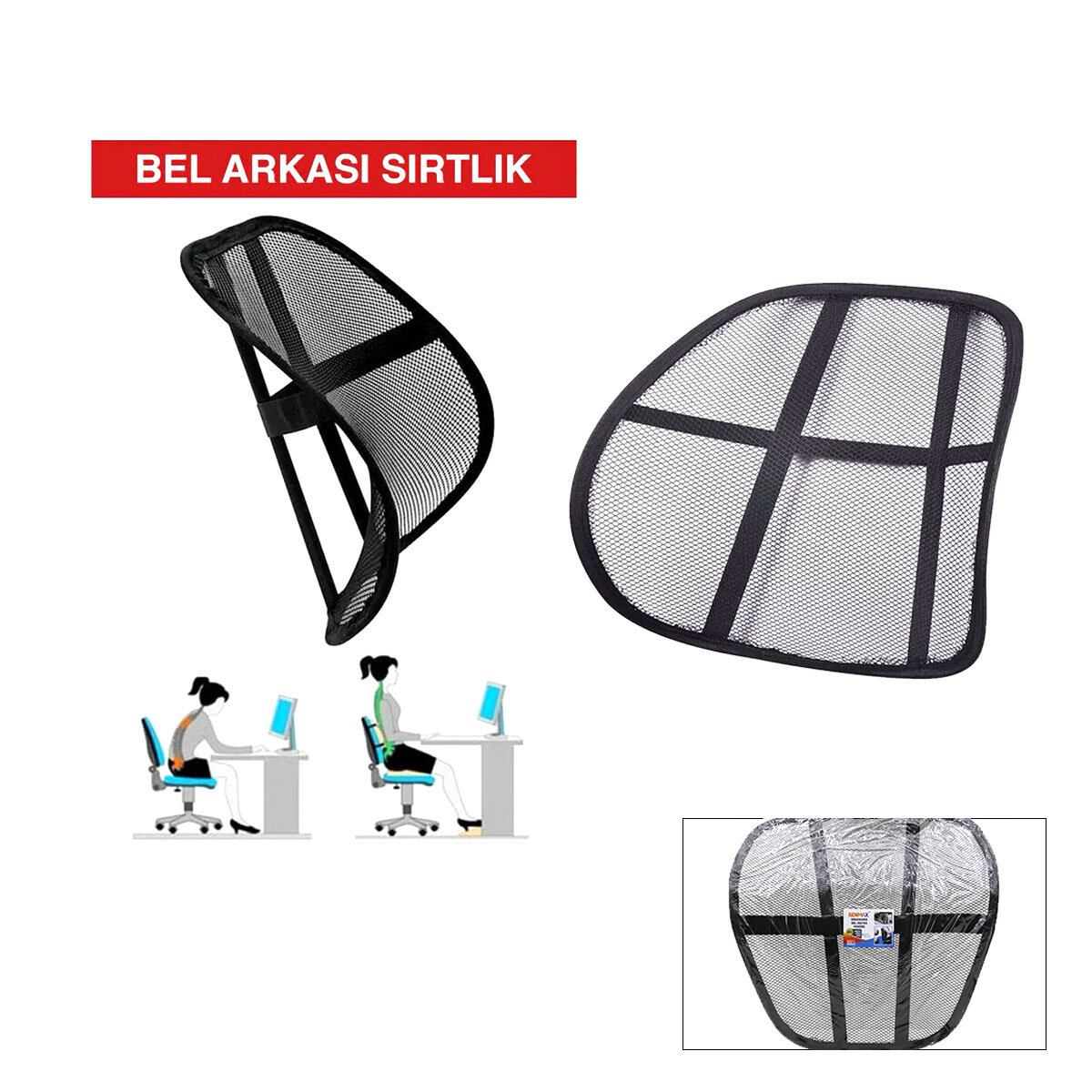 BEL DESTEK KORSE SIRTLIK ORTOPEDİK (4741)