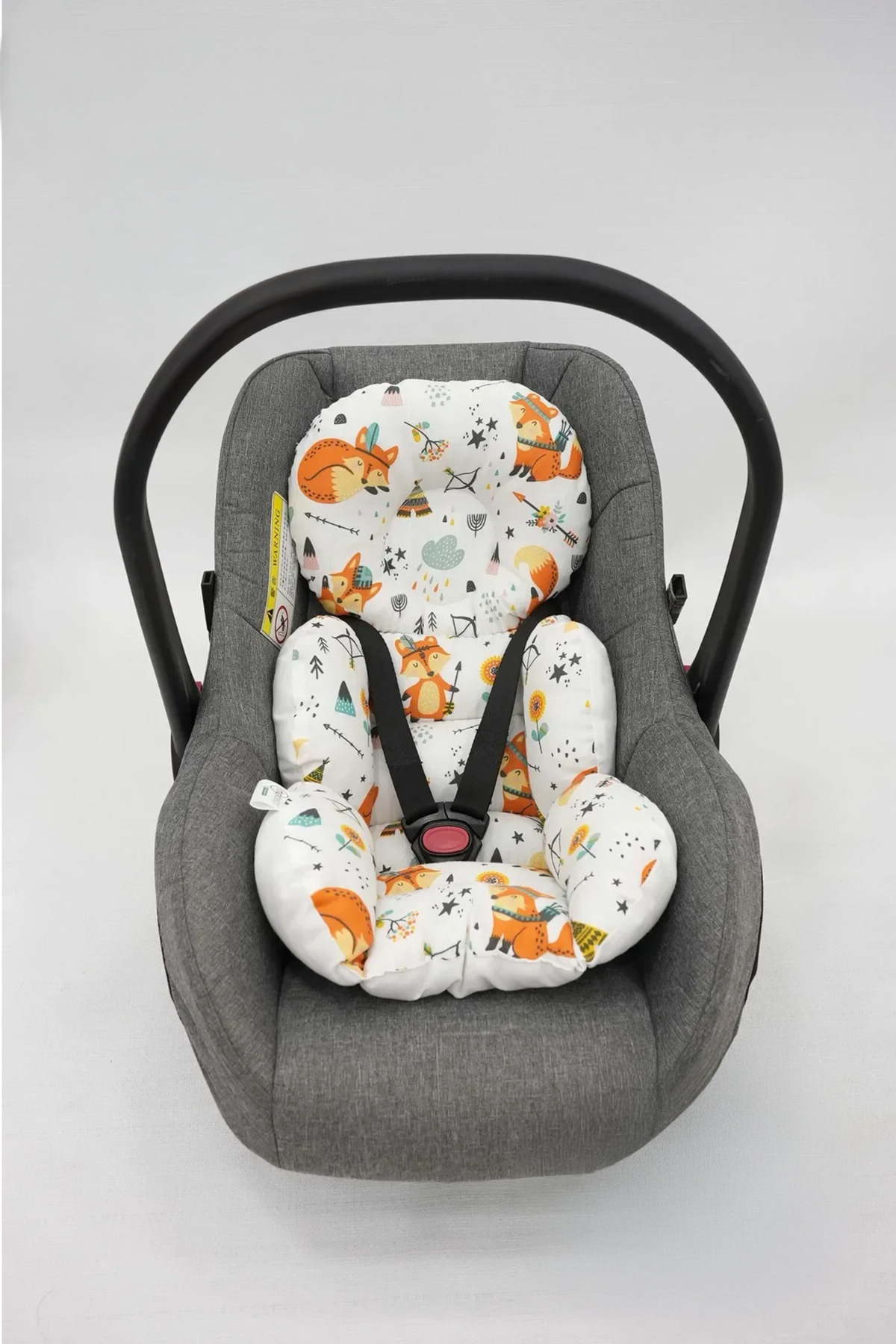 Mordesign Bel Destekli Ortopedik Puset Minderi, Tilki Serisi, Turuncu Renk