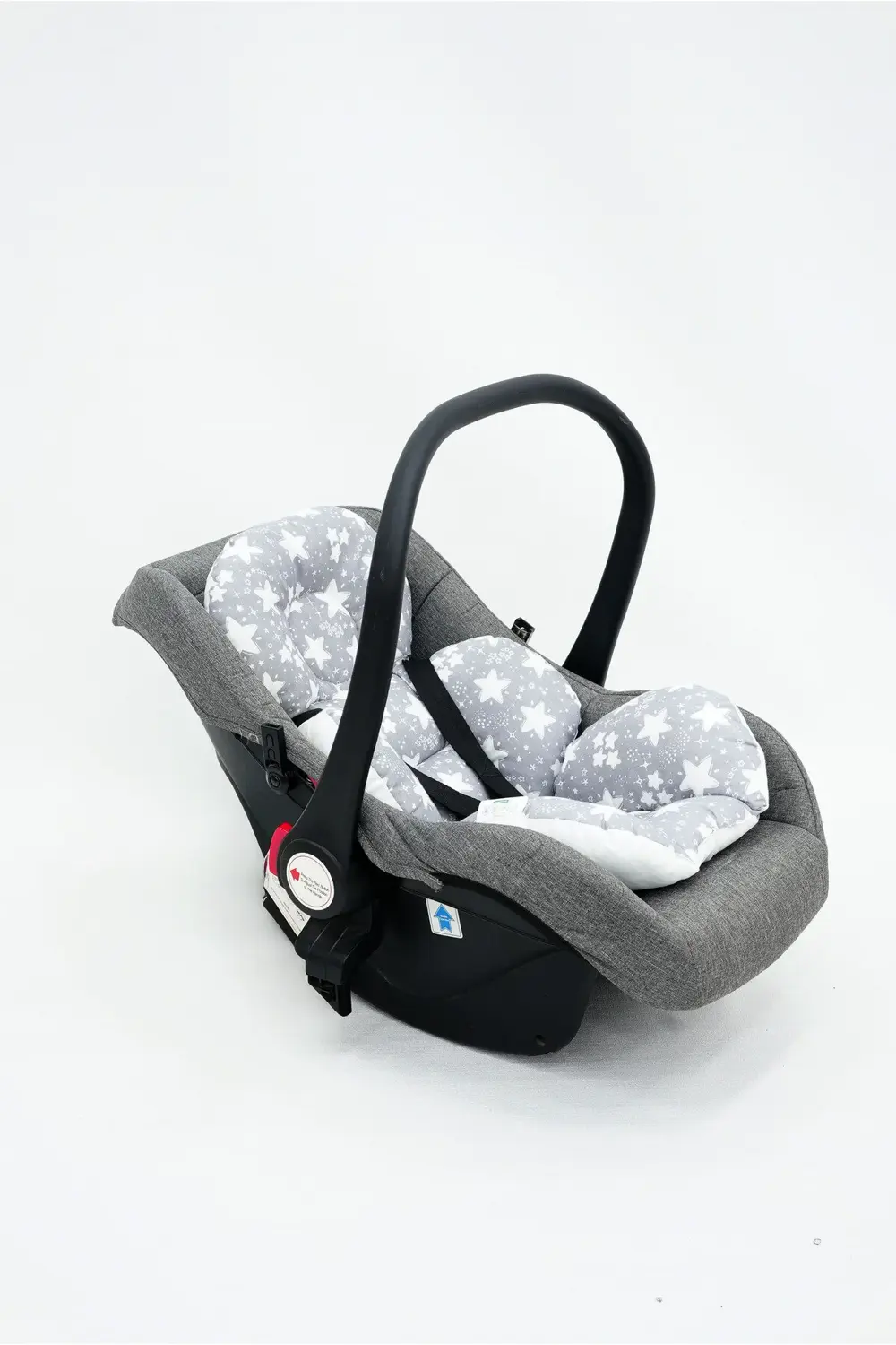 Mordesign Bel Destekli Ortopedik Puset Minderi, Çift Taraflı Big Stars, Gri