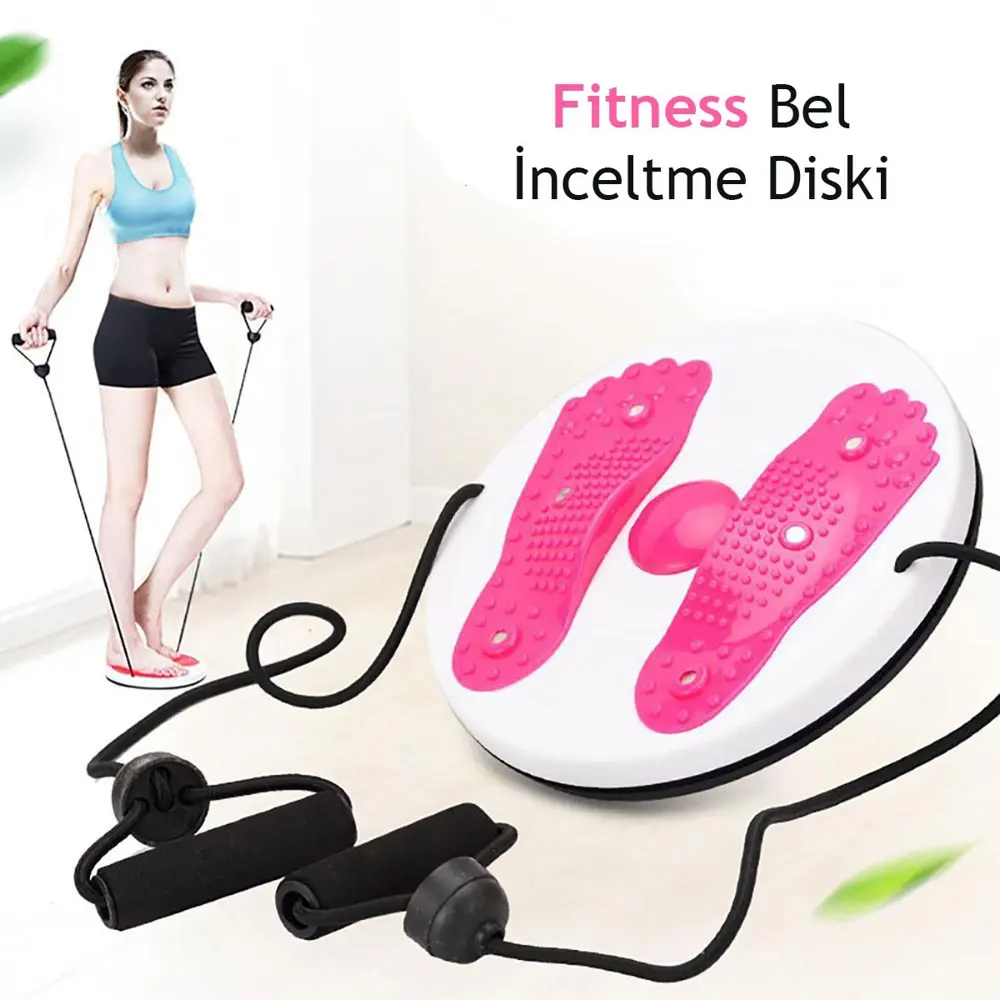 Bel İnceltici Spor Aleti Waist Twisting Disc (ipli) (4741)