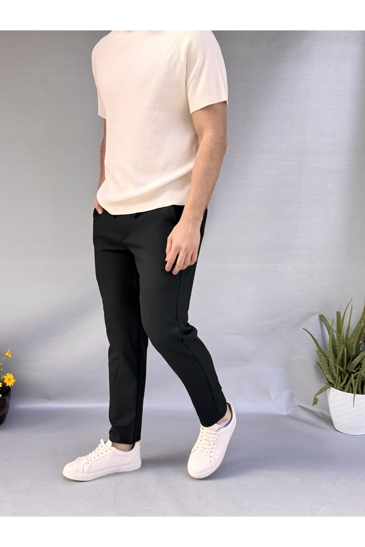 Bel İpli Slim Fit Jogger Bel İpli Slim Fit Jogger