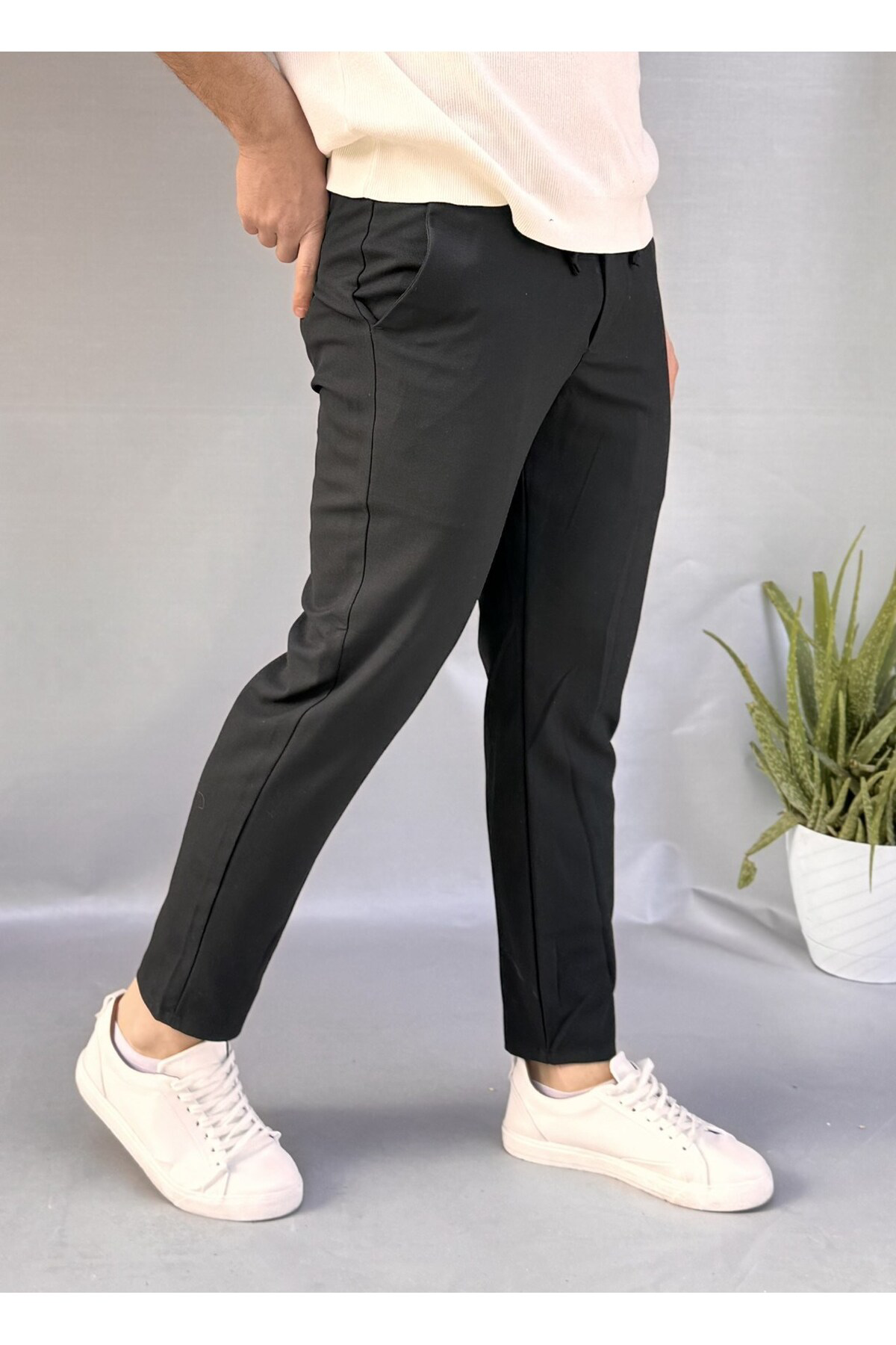 Bel İpli Slim Fit Jogger Bel İpli Slim Fit Jogger