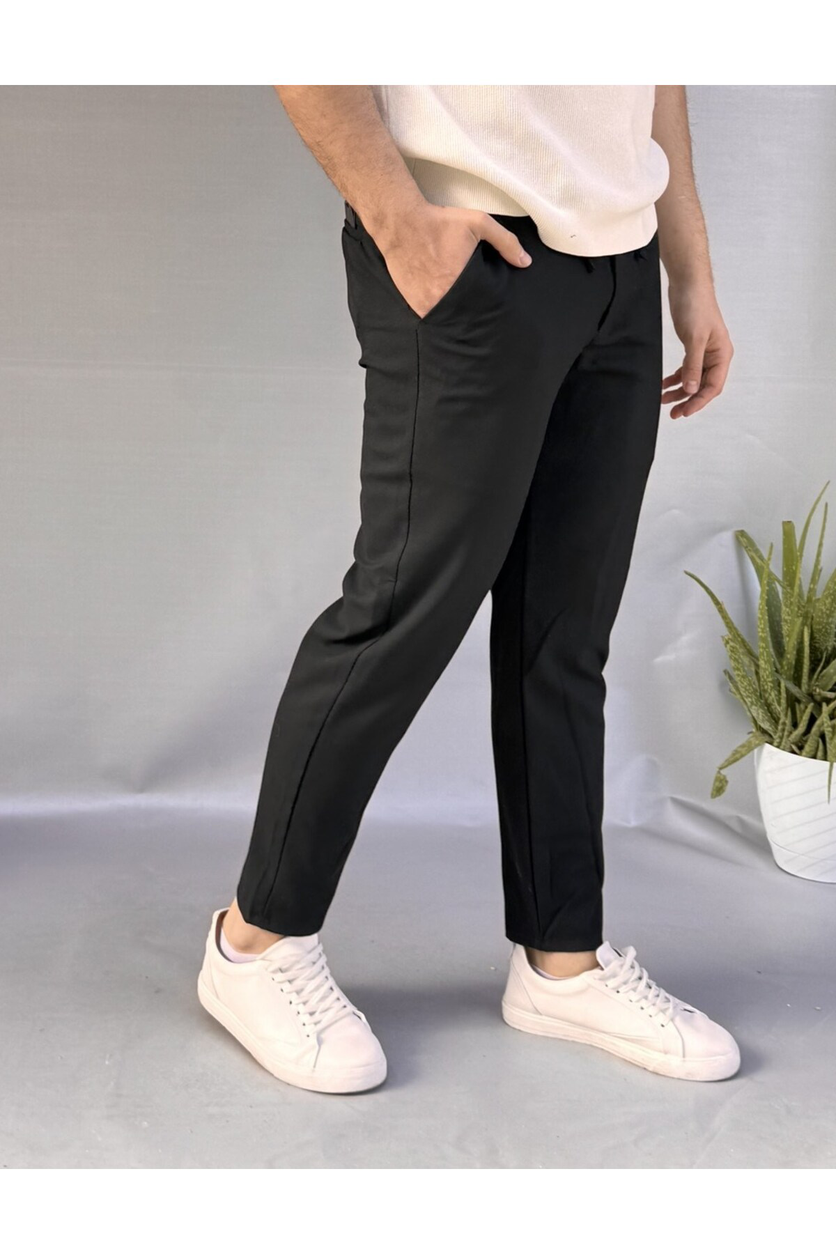 Bel İpli Slim Fit Jogger Bel İpli Slim Fit Jogger
