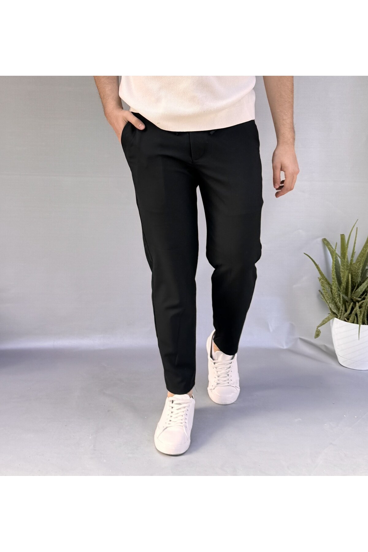Bel İpli Slim Fit Jogger Bel İpli Slim Fit Jogger