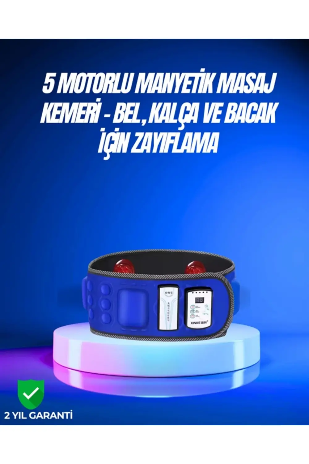 Bel, Kalça, Bacak ve Karın Bölgesi İçin 5 Motorlu Titreşimli Masa