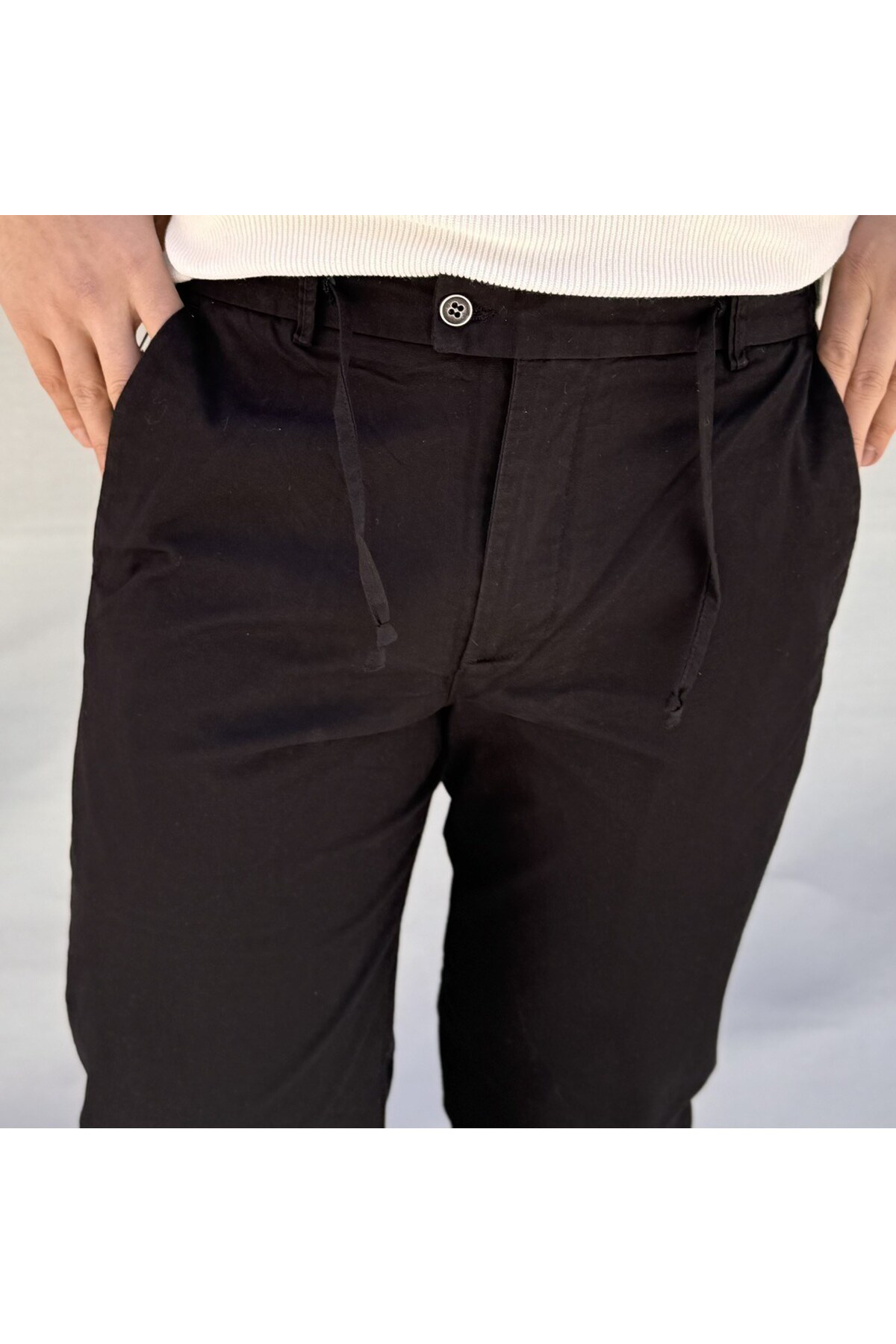 Casualmen32 Bel Lastik İpli Arka Cep Kapaklı Jogger