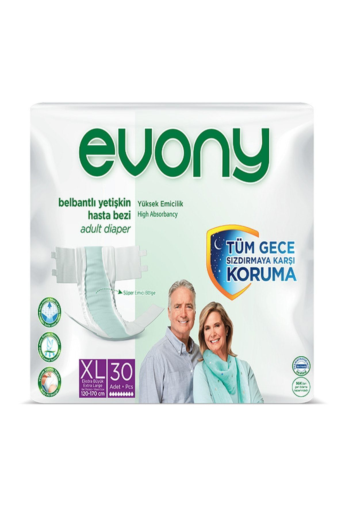 Belbantlı Hasta Bezi 30lu Extra Large