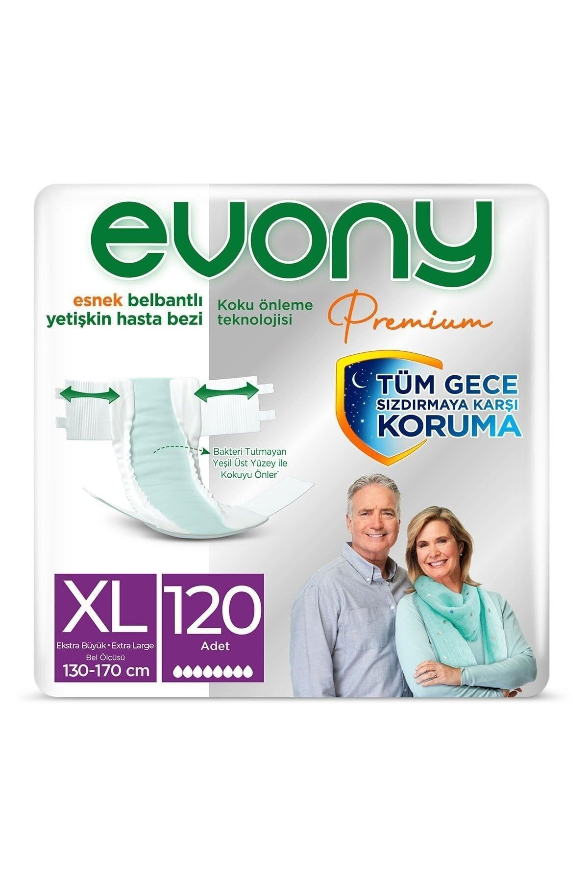Belbantlı Premıum Yetişkin Hasta Bezi Xl Beden 120 Adet