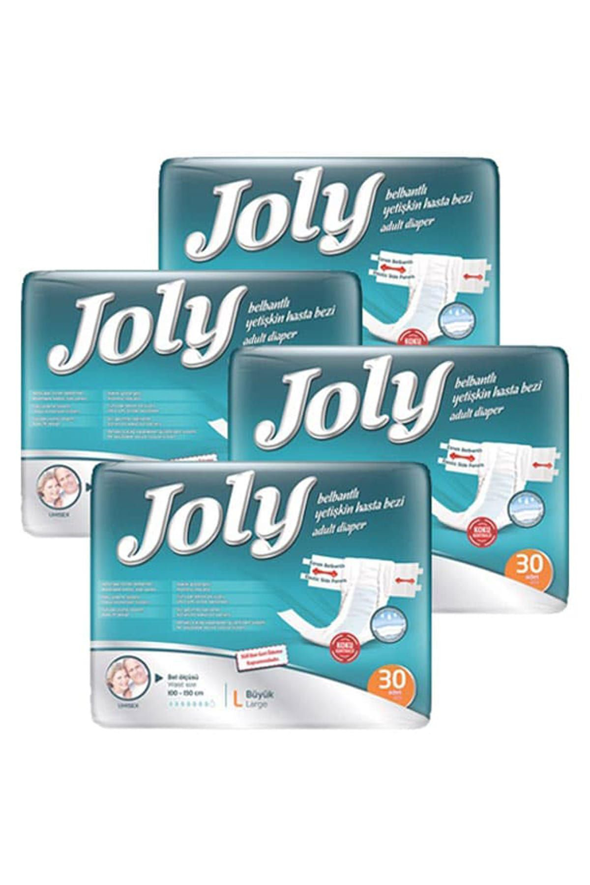 Joly Belbantlı Yetişkin Hasta Bezi Büyük 30 Lu X 4 Adet