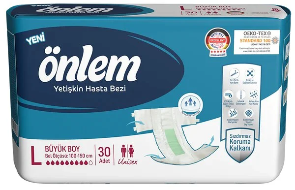 Belbantlı Yetişkin Hasta Bezi L - 120'li (4 Paket) | 5 Yıldızlı Premium Sızdırmaz Koruma Fiyatı, Yorumları ve Özellikleri