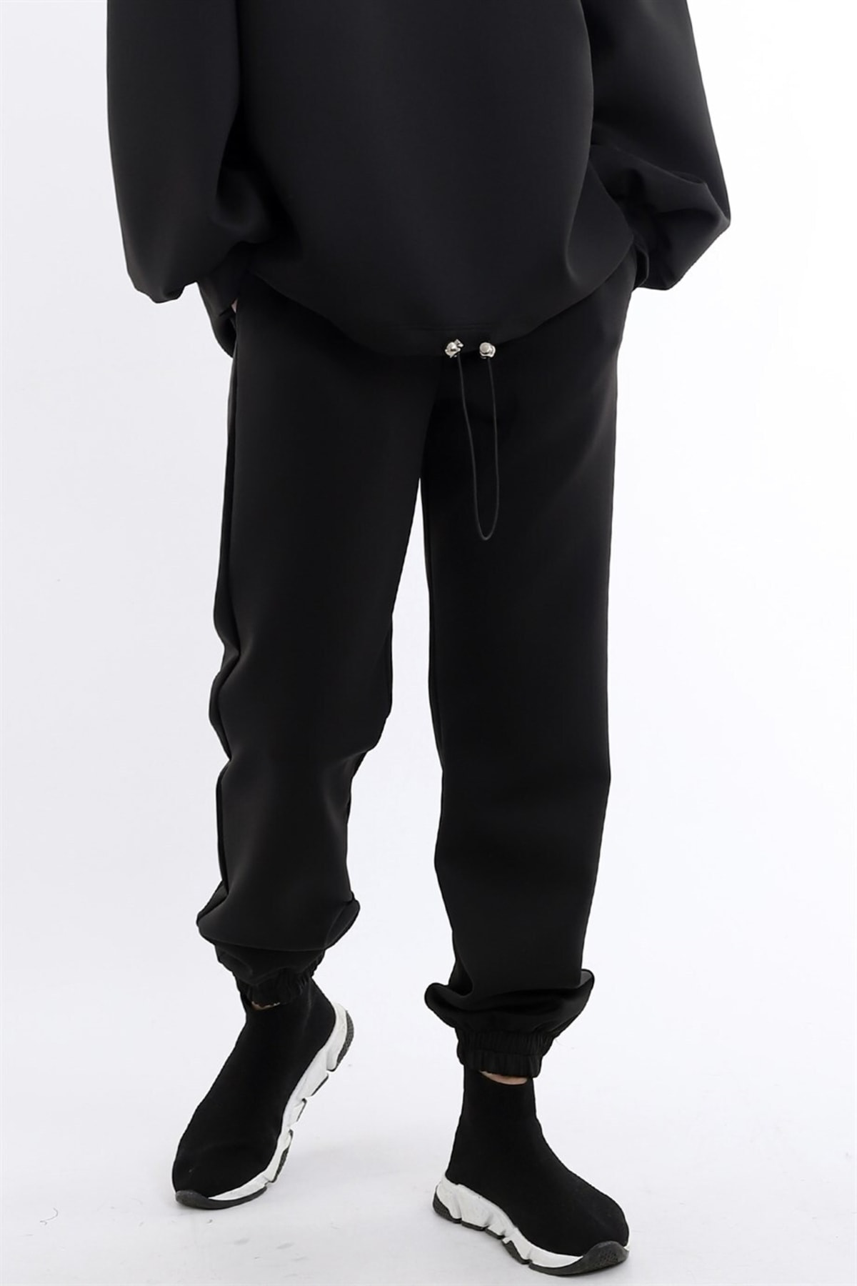 Dreamlike Beli Büzgülü Cepli Rahat Jogger Eşofman Altı