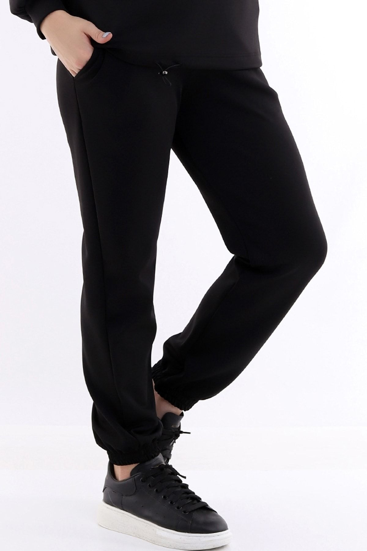 Dreamlike Beli Büzgülü Cepli Rahat Büyük Beden Jogger Eşofman Altı