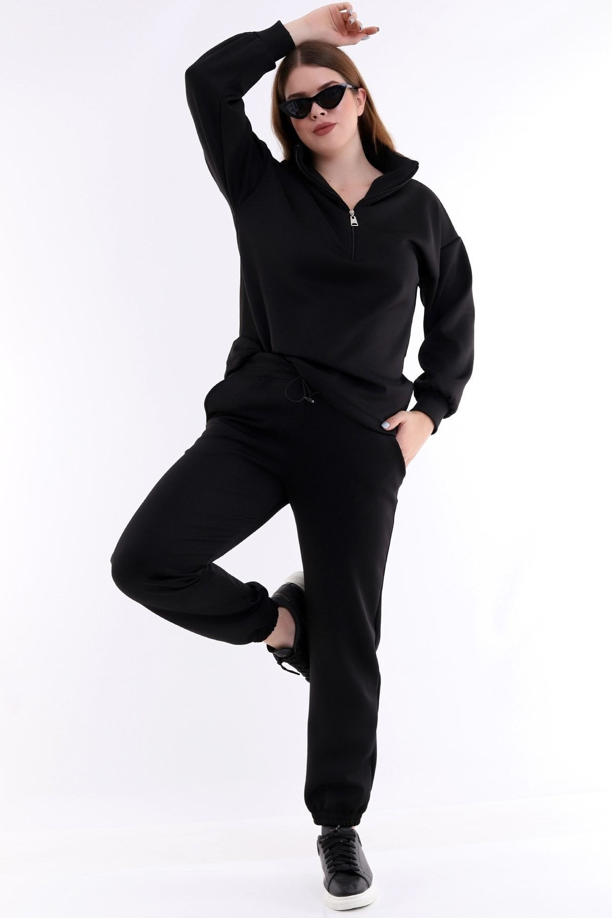 Dreamlike Beli Büzgülü Cepli Rahat Büyük Beden Jogger Eşofman Altı