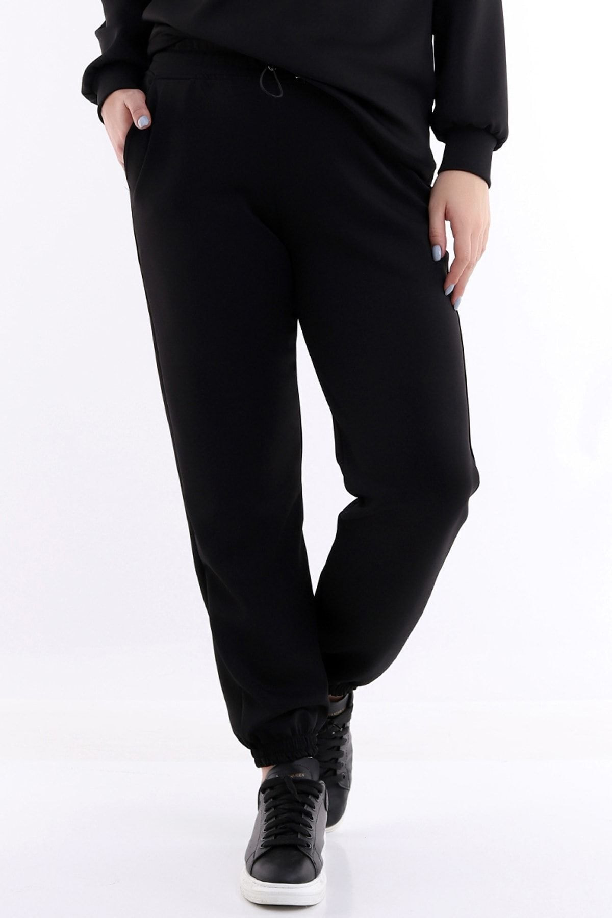 Dreamlike Beli Büzgülü Cepli Rahat Büyük Beden Jogger Eşofman Altı