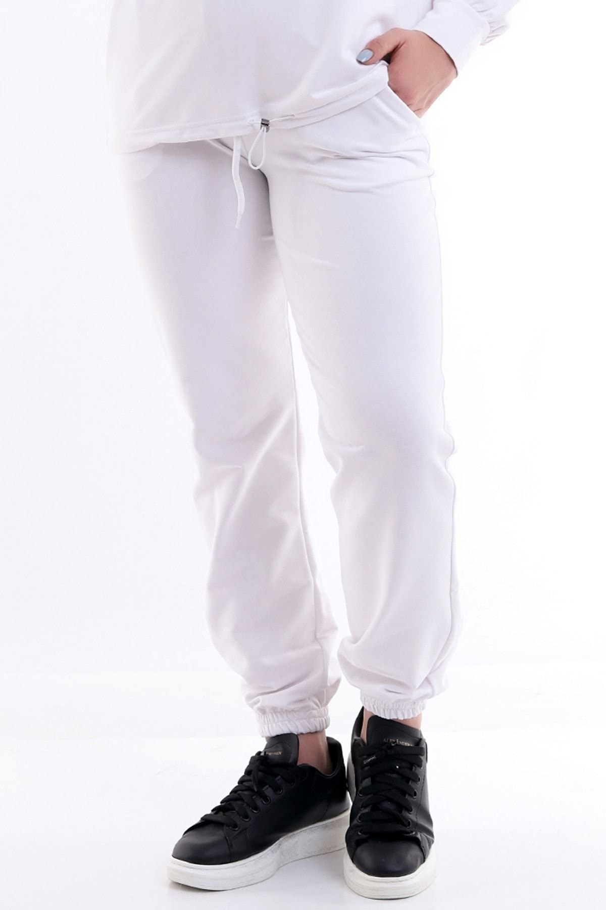Dreamlike Beli Büzgülü Cepli Rahat Büyük Beden Jogger Eşofman Altı