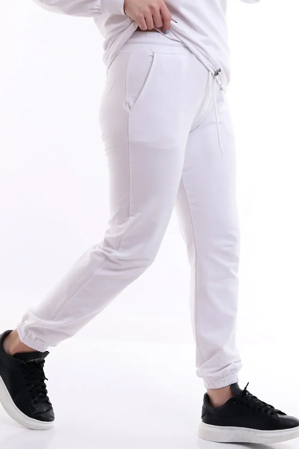 Beli Büzgülü Cepli Rahat Büyük Beden Jogger Eşofman Altı