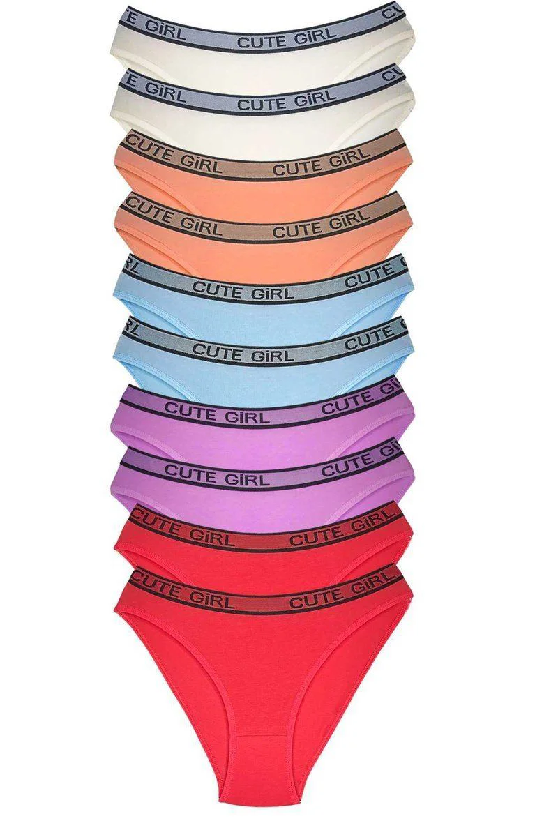 Beli Yazılı Pamuklu Kadın Slip Külot 10lu - Rahat ve Şık İç Giyim Fiyatı, Yorumları ve Özellikleri